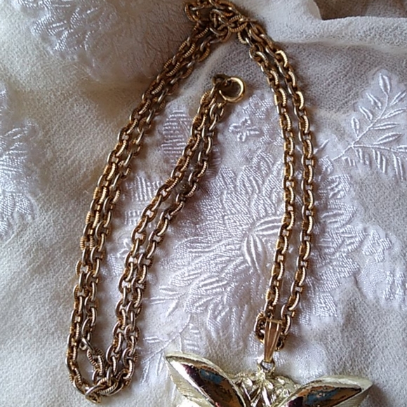 Vintage Large Owl Necklace Pendant - Picture 4 of 7